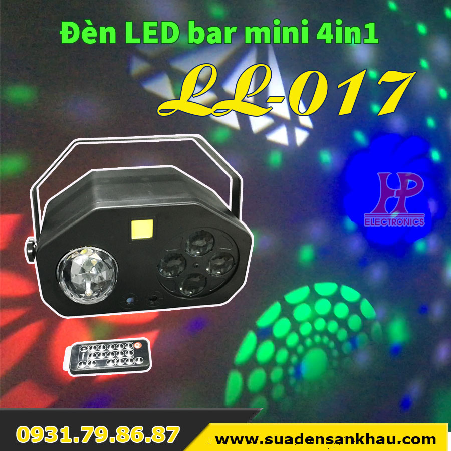 Đèn disco mini có laser 4in1 LL-017